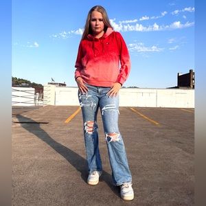 Women’s Tommy Hilfiger size large bleach dyed hoodie